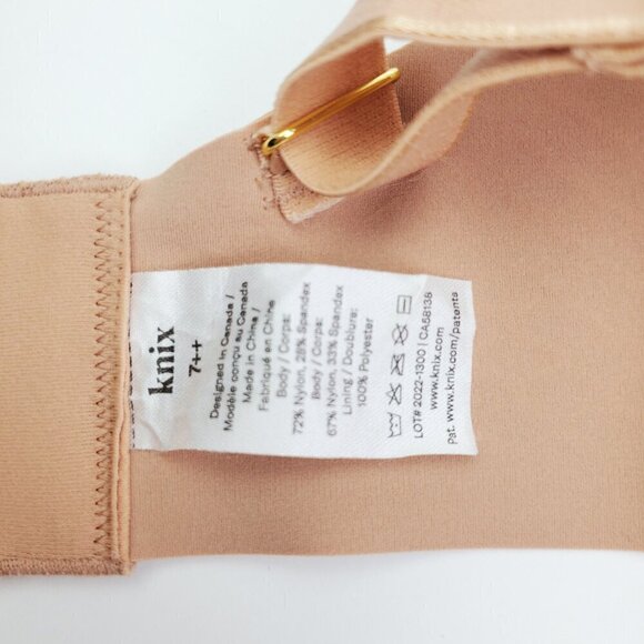 KNIX WingWoman Contour Bra Size 7++ (36/38G) Wireless Plunge Nude Comfort NWT - Picture 6 of 15